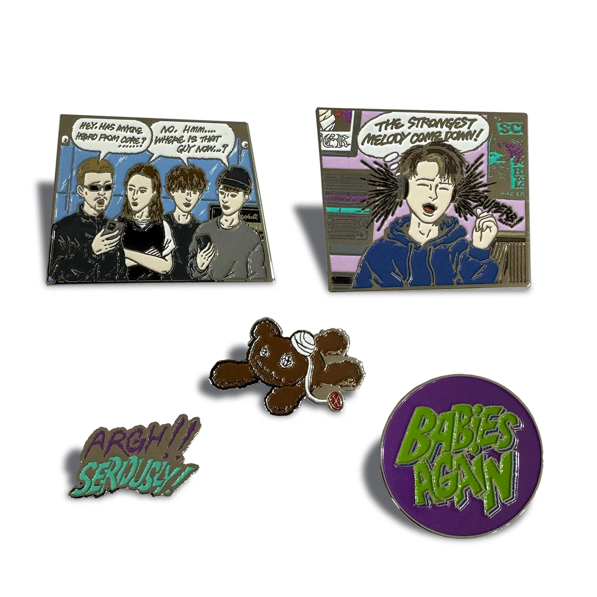 “BABiES AGAiN” Secret Pins